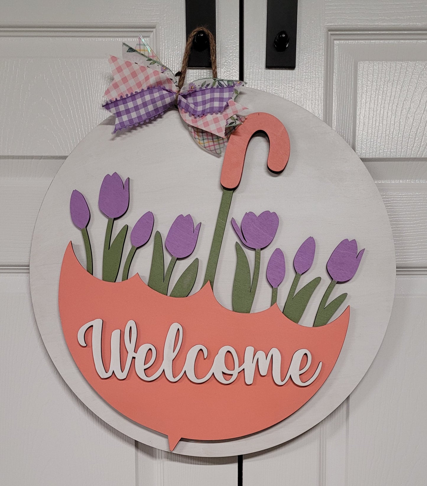 Welcome Umbrella Door Hanger
