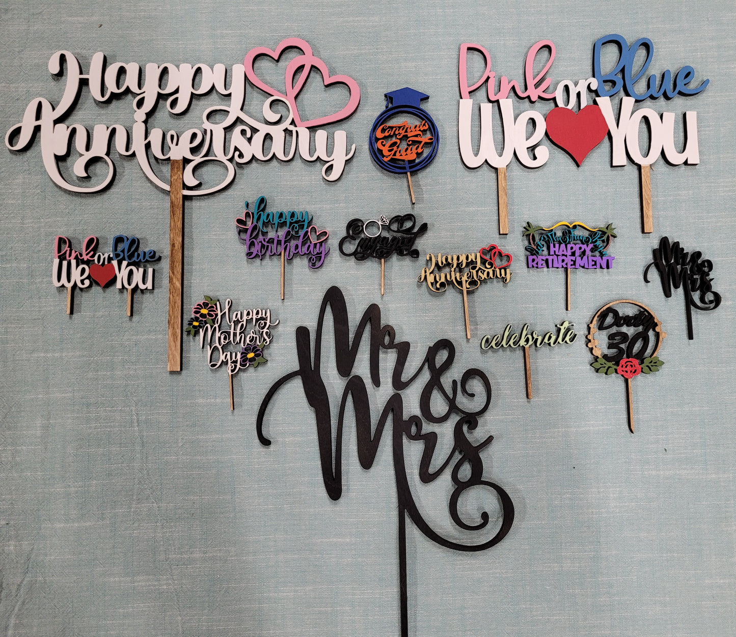 CUPCCAKE and CAKE TOPPERS