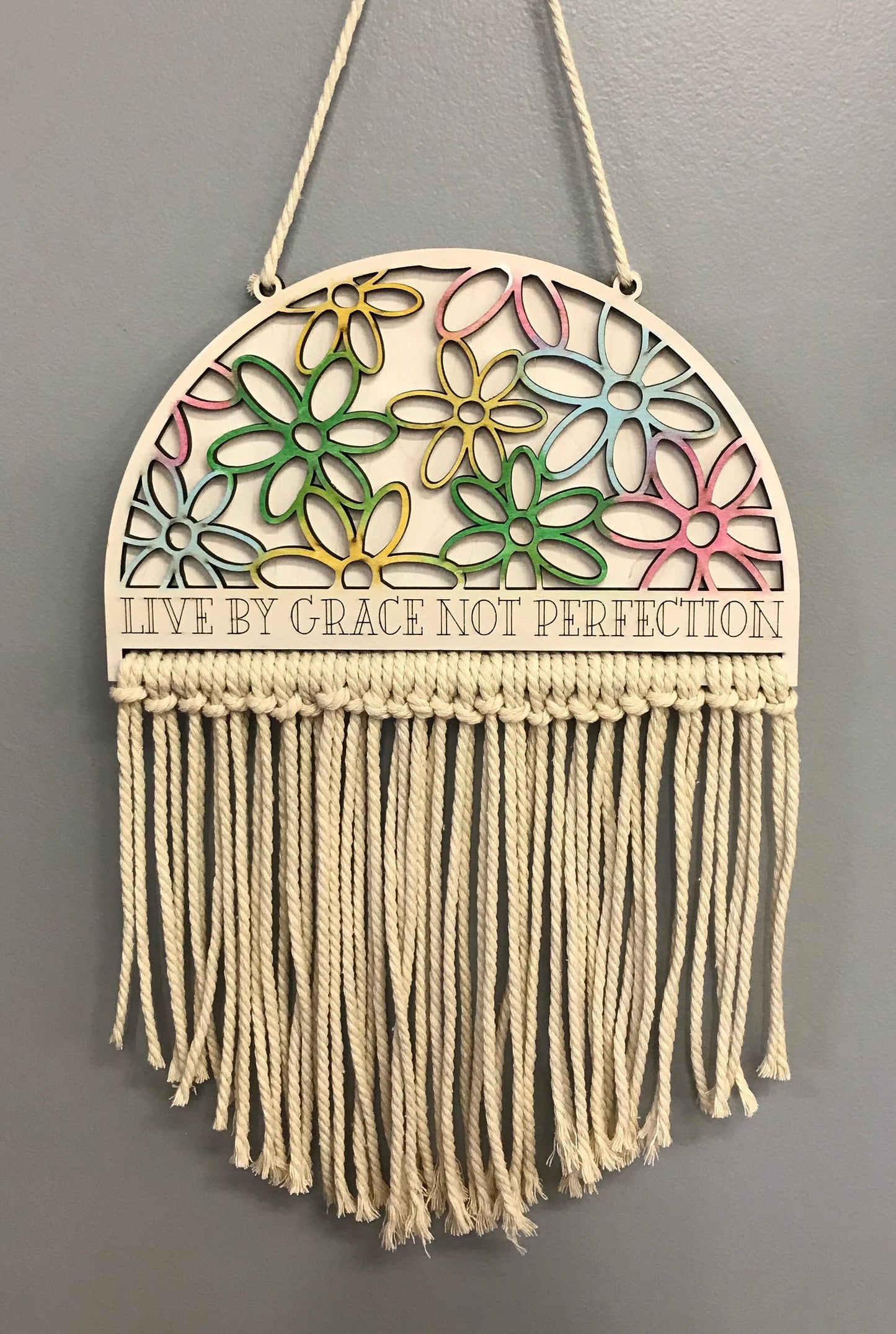 Flower Macrame wall hanging