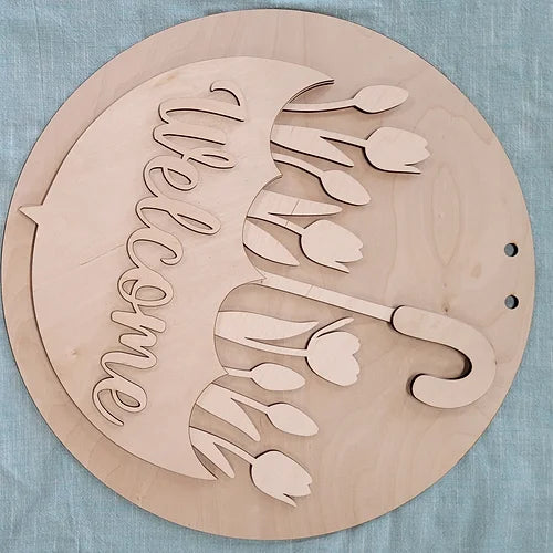 Welcome Umbrella Door Hanger