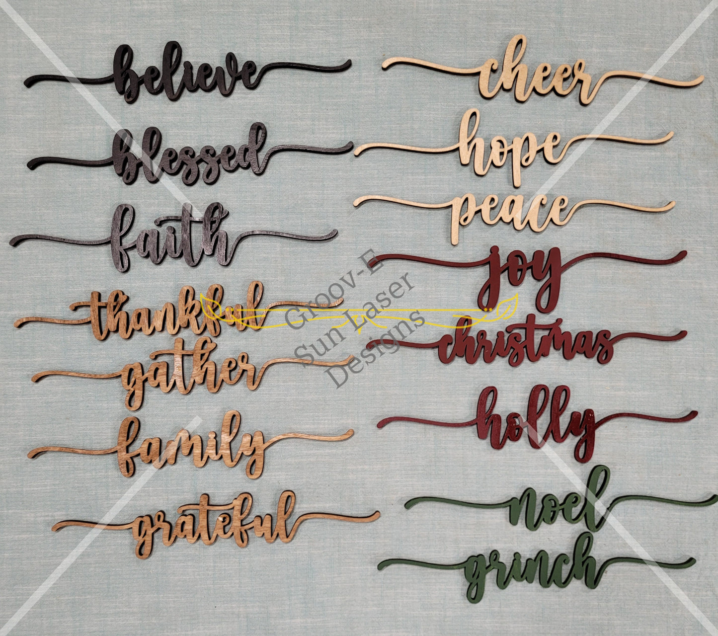 Words for Plates, Charcuterie boards, any occasion