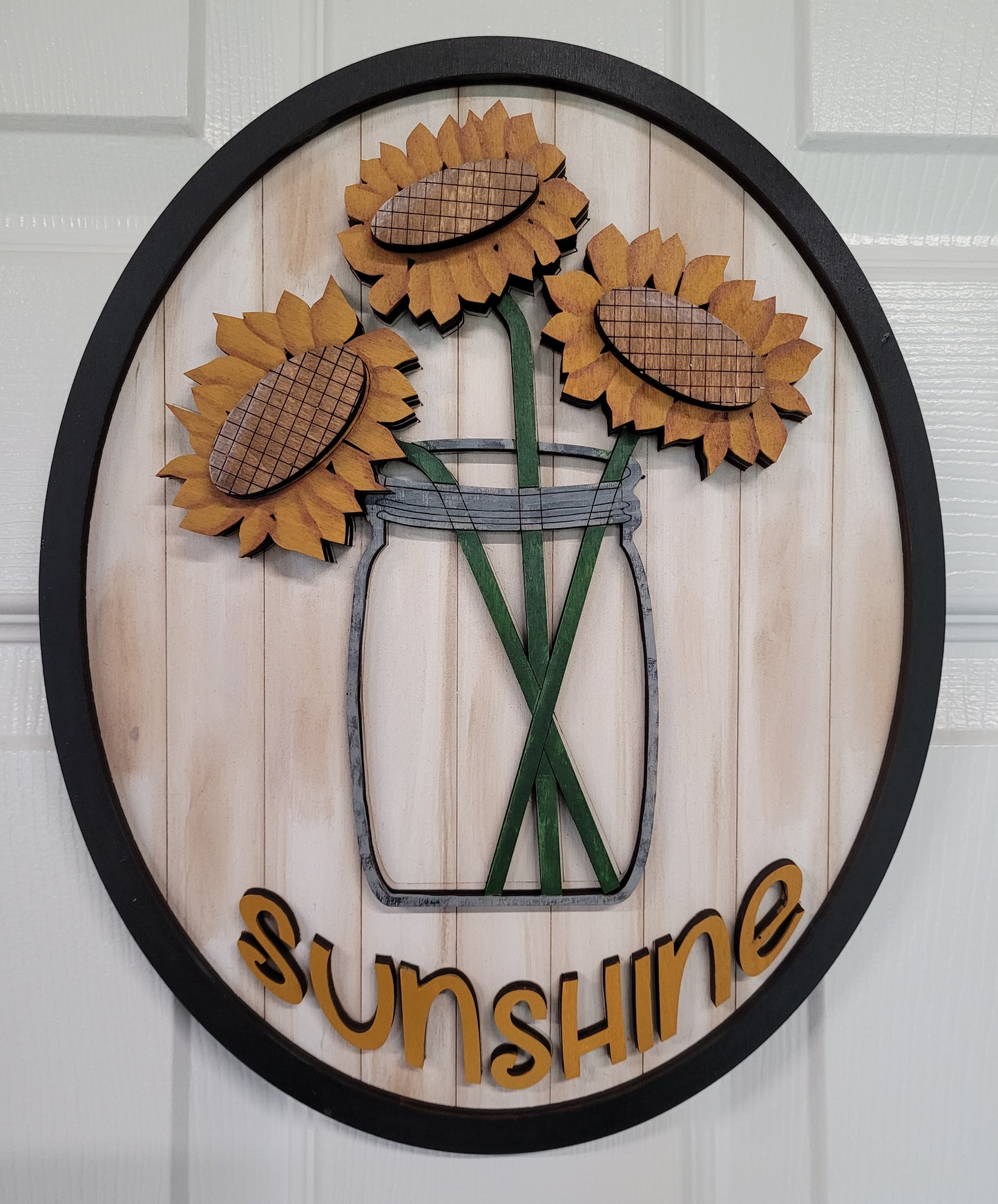 Mason Jar Sunshine Sunflower