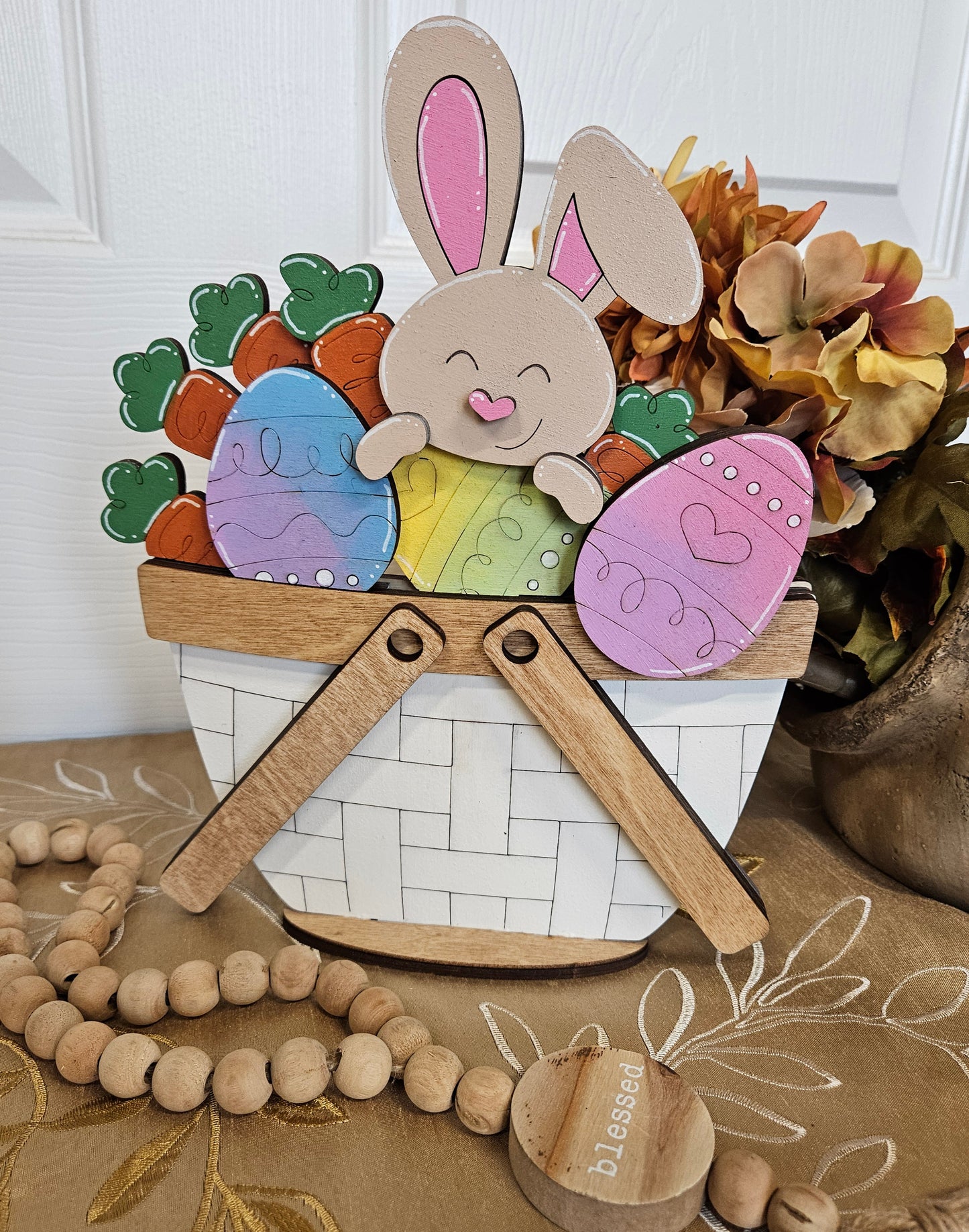 Happy Easter Wood Inserts for Basket