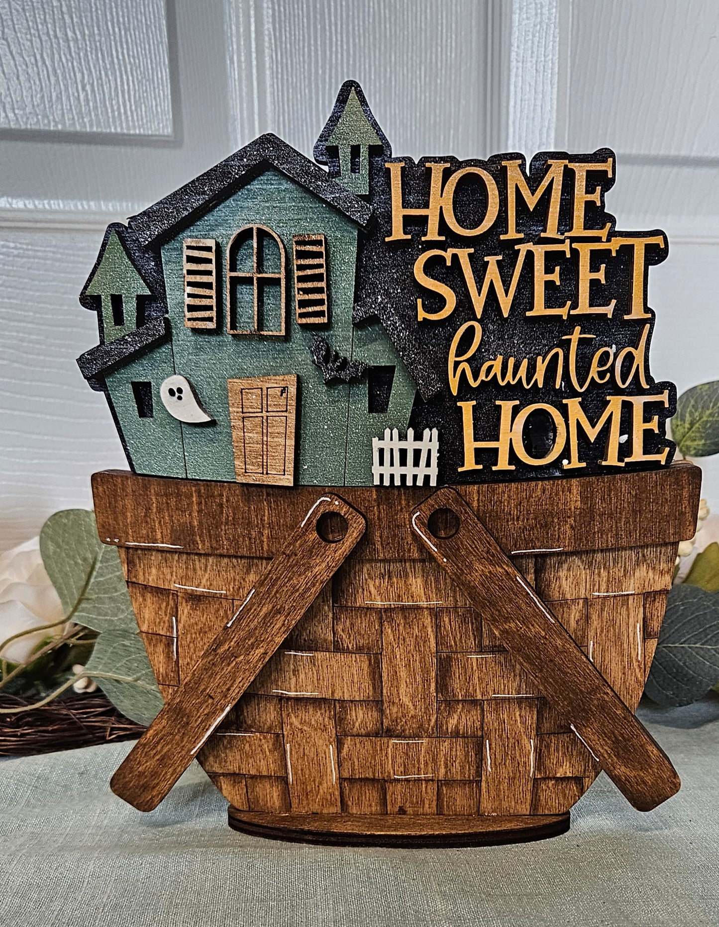 Haunted House Basket Insert