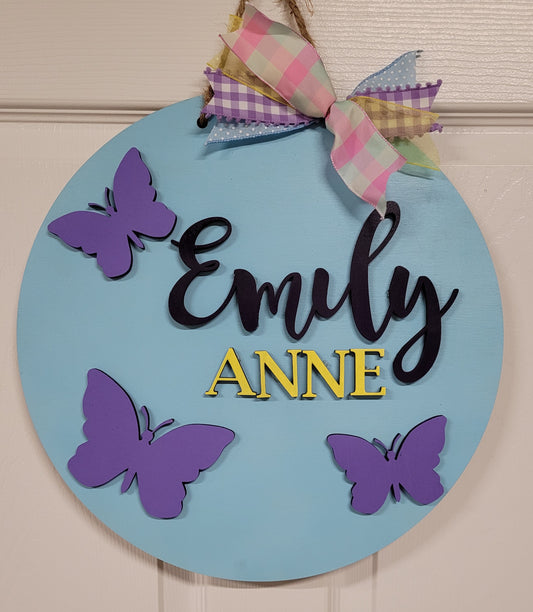 Butterfly wall hanging