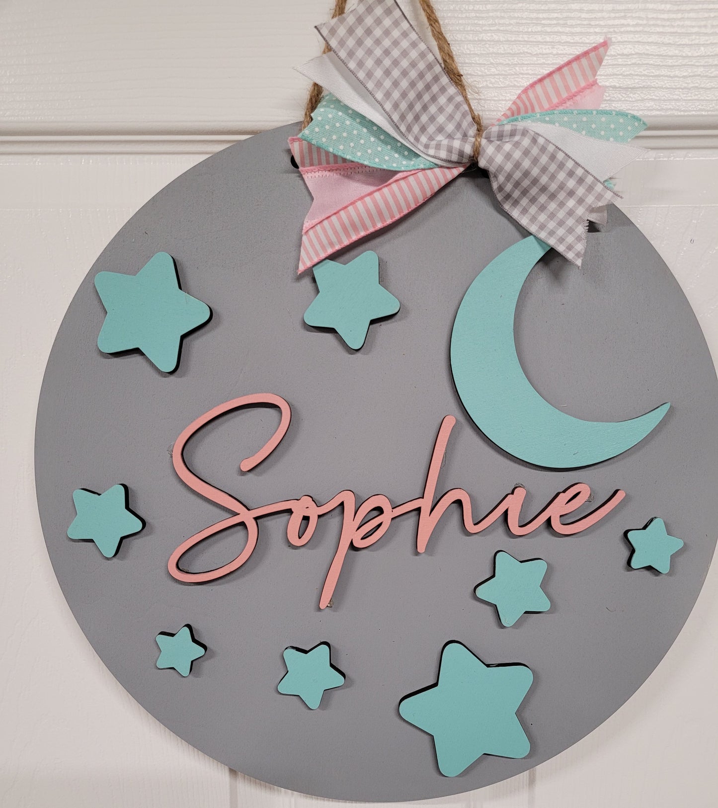 Stars and moon wall hanging